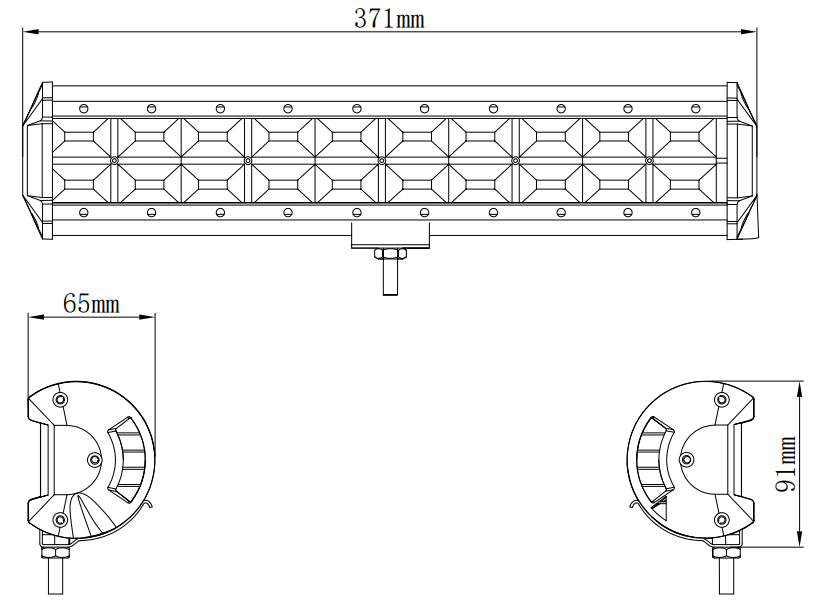 240W Flood LED Light Bar – Kinwons