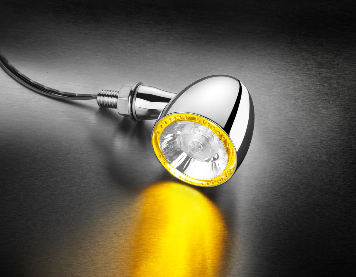 Kellermann Bullet 1000 PL LED Indicator – Chrome/Clear